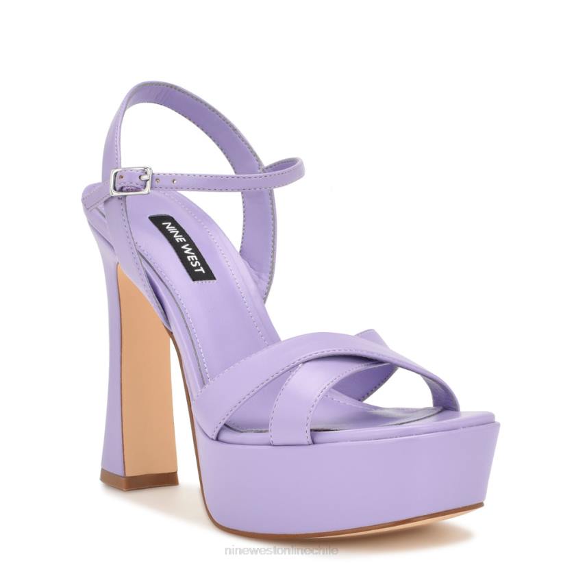 Nine West sandalias con plataforma iriv 2Z2T1726 violeta claro Nine West cartera negra