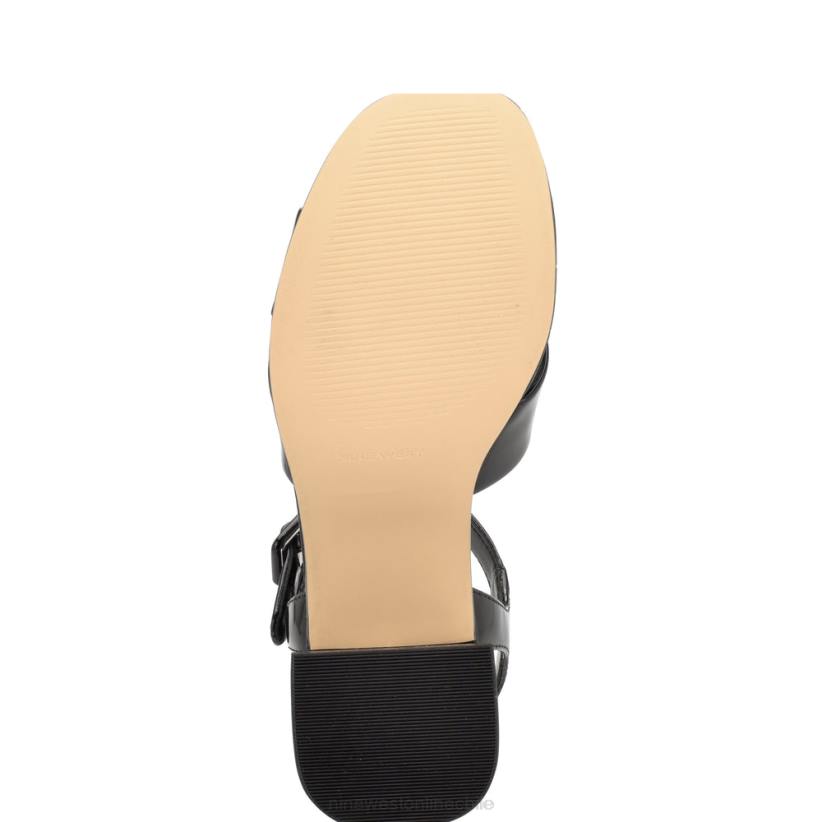 Nine West sandalias con plataforma rilay 2Z2T159 charol negro Nine West chile outlet