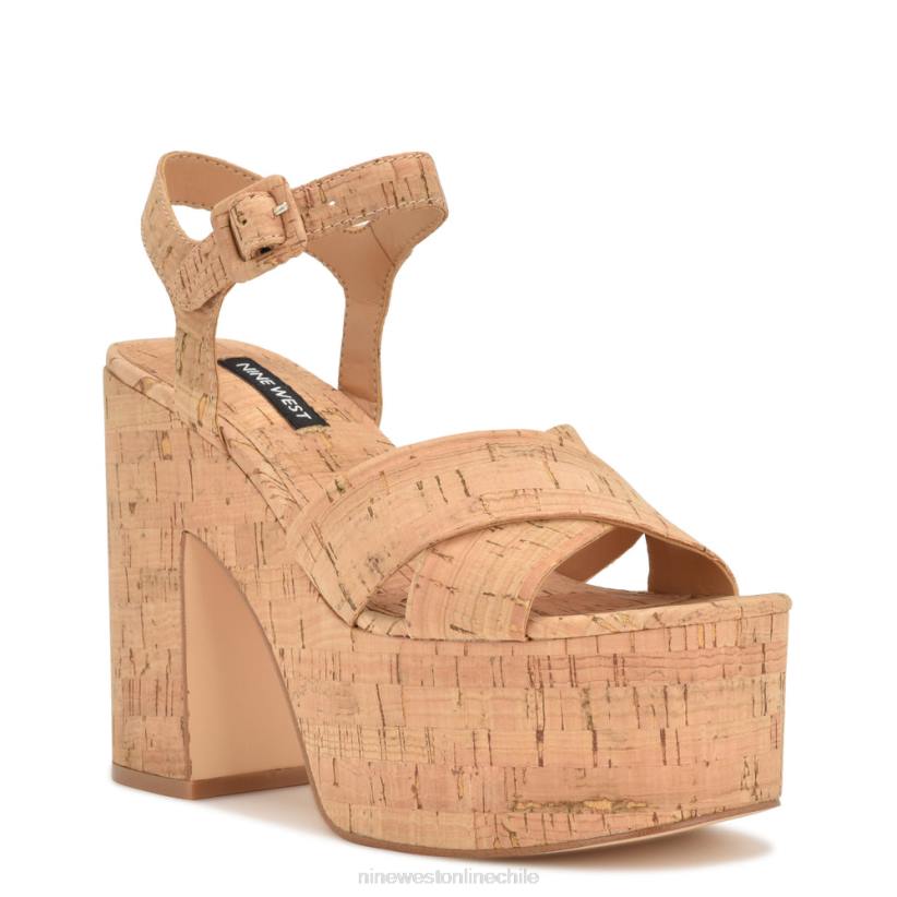 Nine West sandalias con plataforma rilay 2Z2T160 corcho natural Nine West cartera negra
