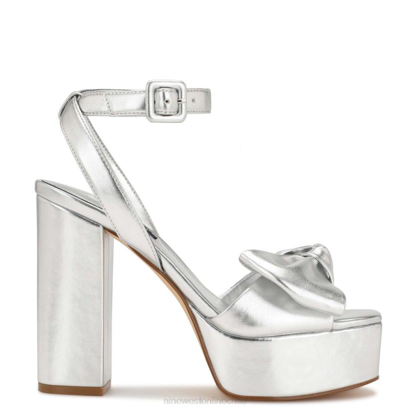 Nine West sandalias con plataforma rippa 2Z2T1769 plata Nine West shoes