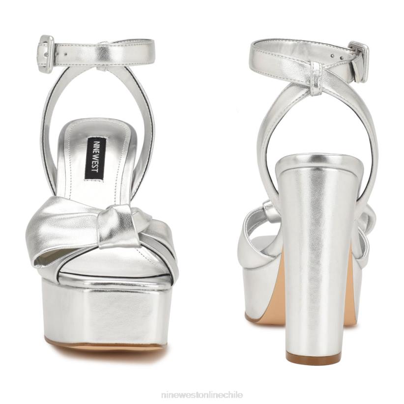 Nine West sandalias con plataforma rippa 2Z2T1769 plata Nine West shoes