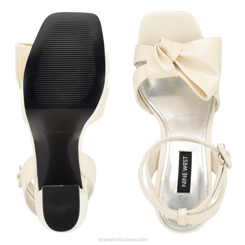 Nine West sandalias con plataforma rippa 2Z2T1771 charol crema chic Nine West zapatillas chile