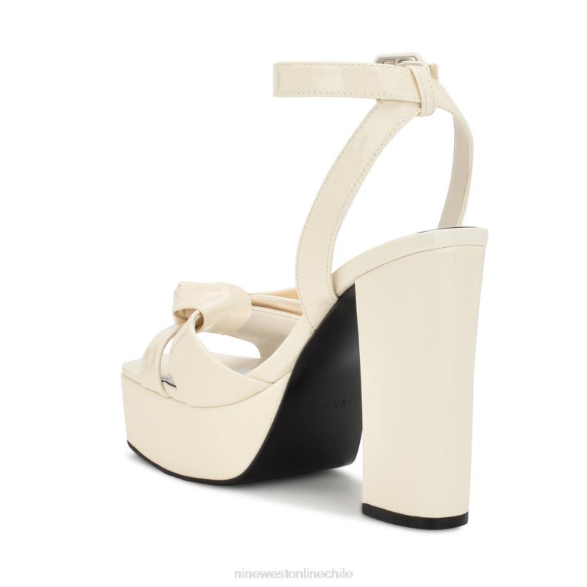 Nine West sandalias con plataforma rippa 2Z2T350 charol crema chic Nine West chile carteras