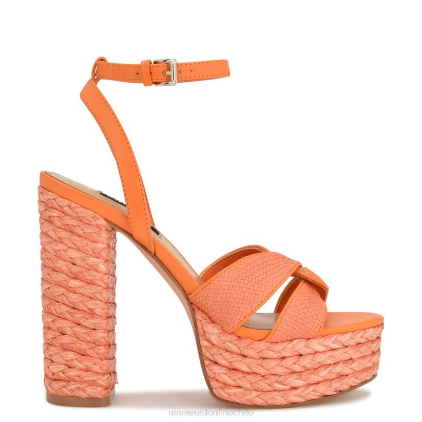 Nine West sandalias con plataforma tejida hayya 2Z2T198 naranja neón Nine West sandals