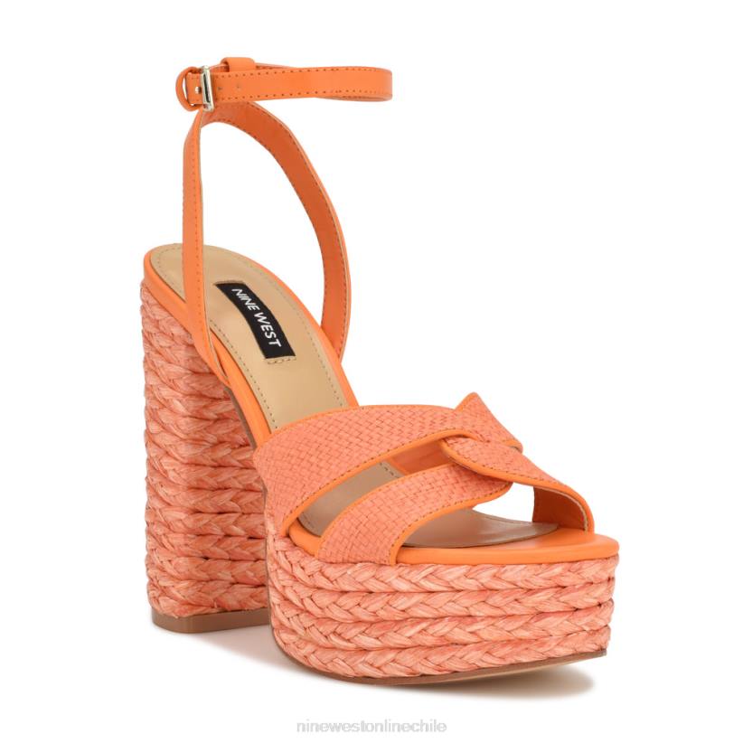 Nine West sandalias con plataforma tejida hayya 2Z2T198 naranja neón Nine West sandals