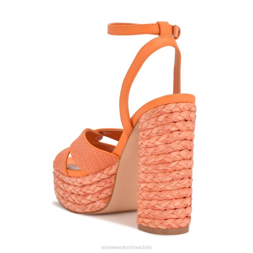 Nine West sandalias con plataforma tejida hayya 2Z2T198 naranja neón Nine West sandals