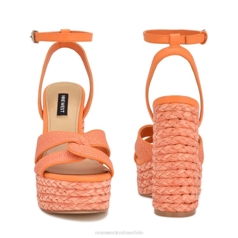 Nine West sandalias con plataforma tejida hayya 2Z2T198 naranja neón Nine West sandals