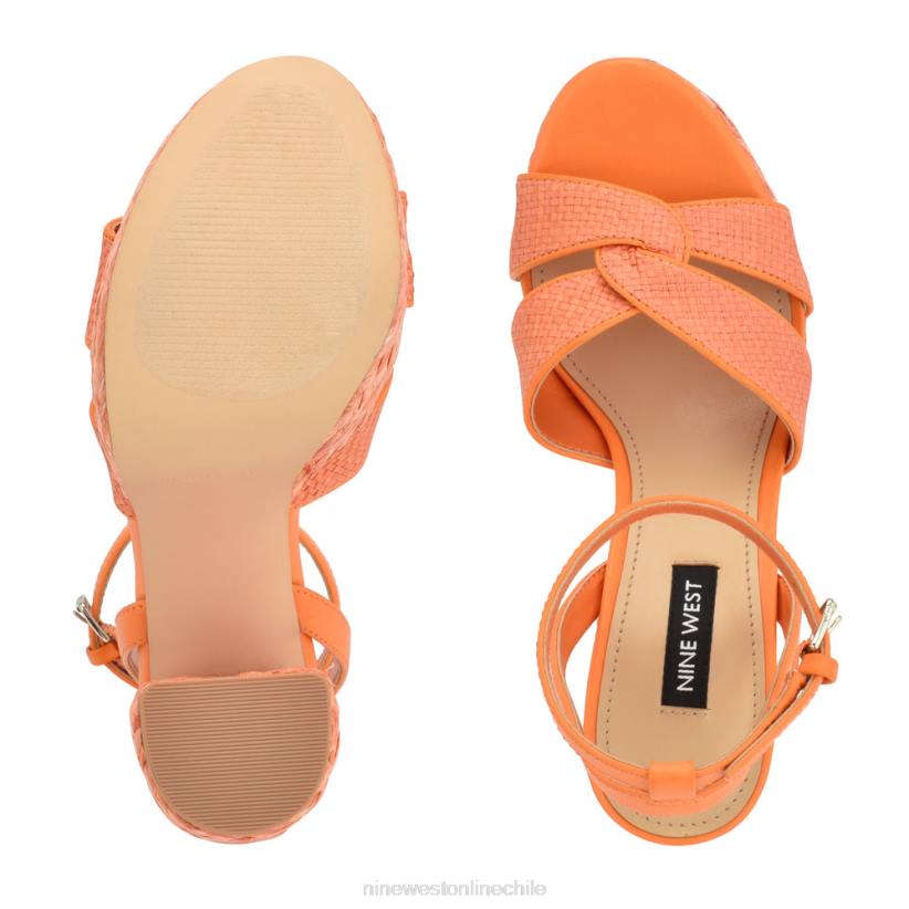 Nine West sandalias con plataforma tejida hayya 2Z2T198 naranja neón Nine West sandals