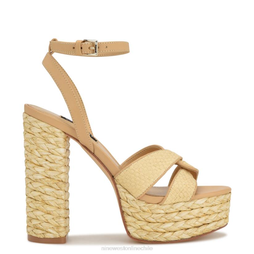 Nine West sandalias con plataforma tejida hayya 2Z2T199 natural Nine West zapatillas chile