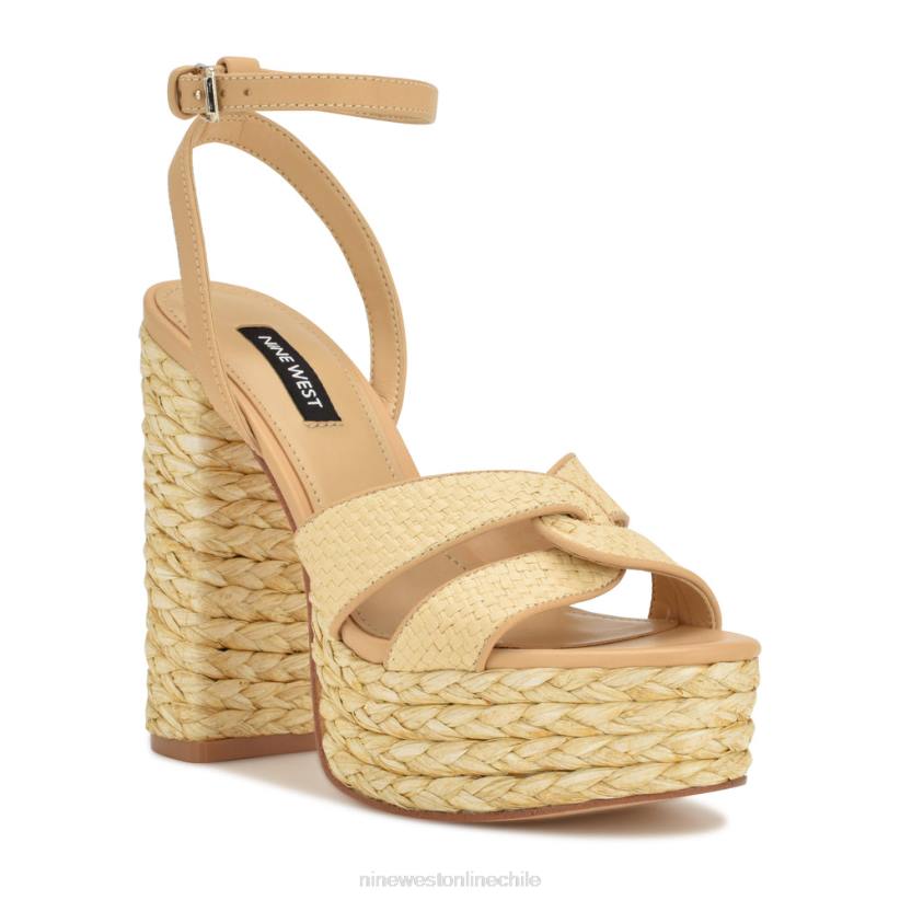Nine West sandalias con plataforma tejida hayya 2Z2T199 natural Nine West zapatillas chile