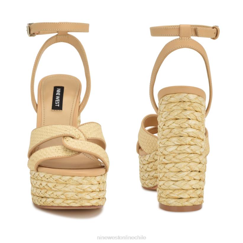Nine West sandalias con plataforma tejida hayya 2Z2T199 natural Nine West zapatillas chile