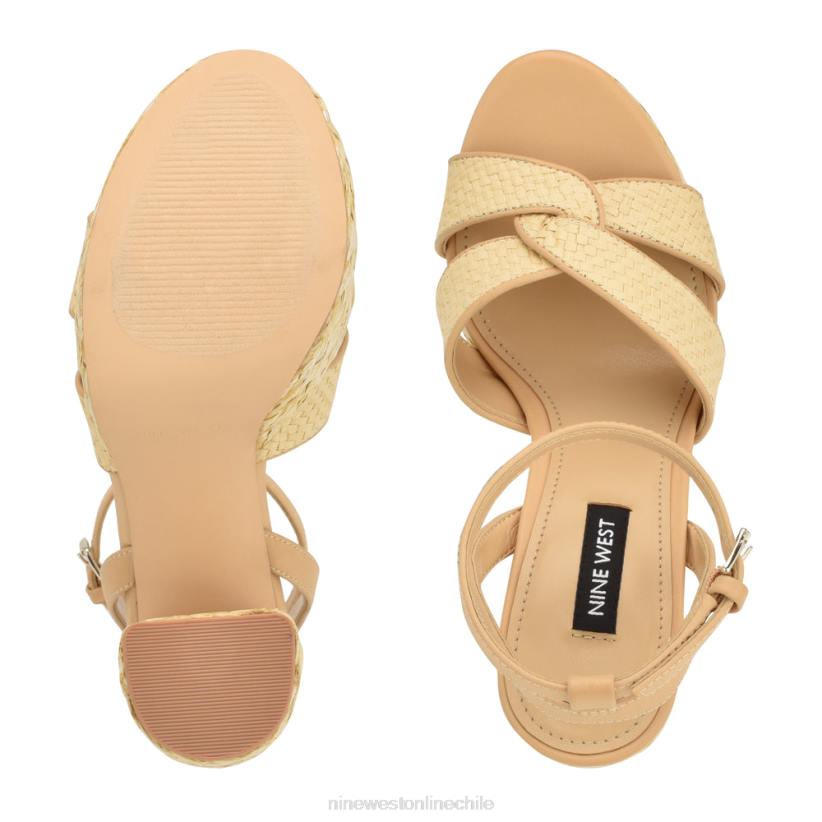 Nine West sandalias con plataforma tejida hayya 2Z2T199 natural Nine West zapatillas chile
