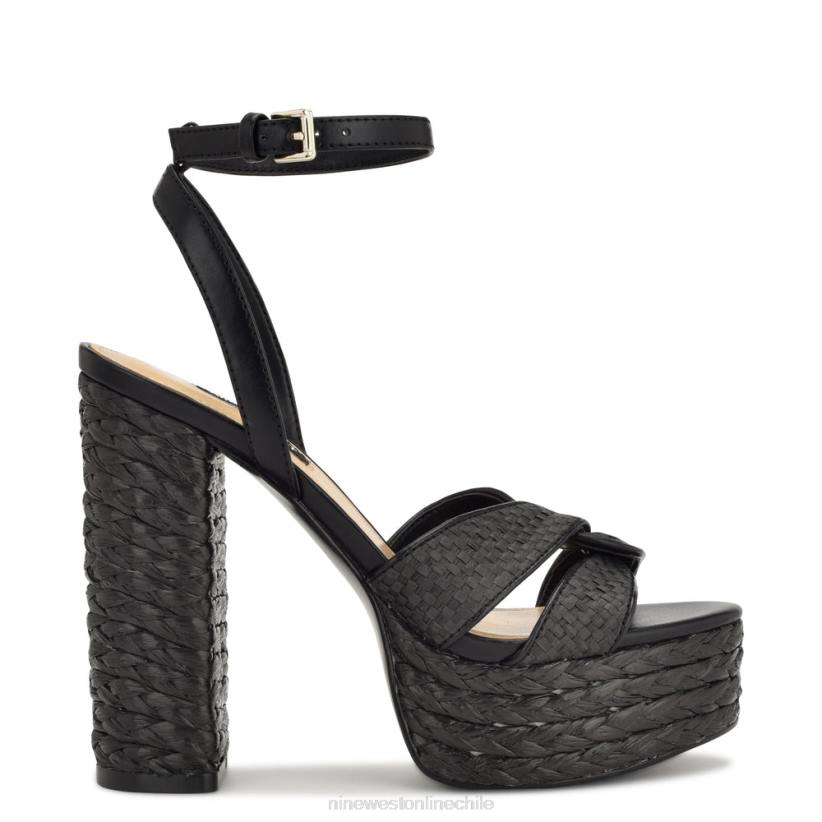 Nine West sandalias con plataforma tejida hayya 2Z2T200 negro Nine West chile carteras