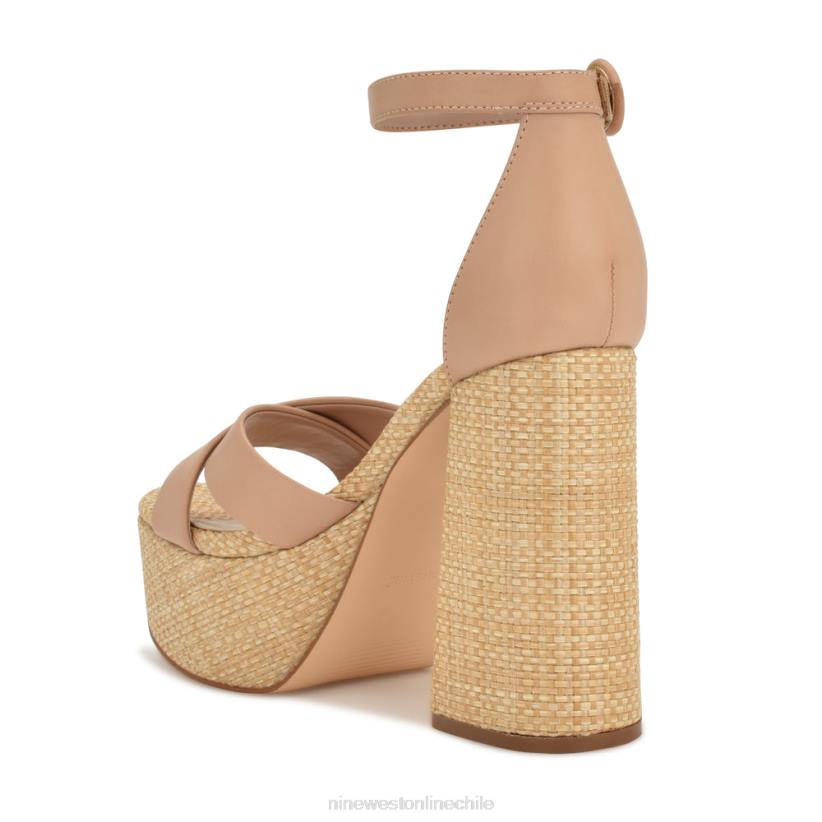 Nine West sandalias con plataforma willie 2Z2T275 rafia apenas desnuda Nine West shoes