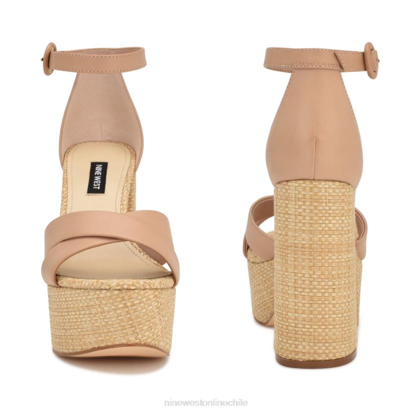 Nine West sandalias con plataforma willie 2Z2T275 rafia apenas desnuda Nine West shoes