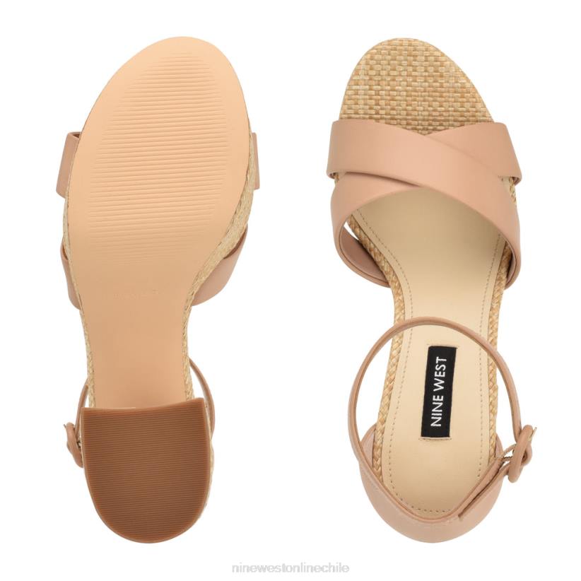Nine West sandalias con plataforma willie 2Z2T275 rafia apenas desnuda Nine West shoes