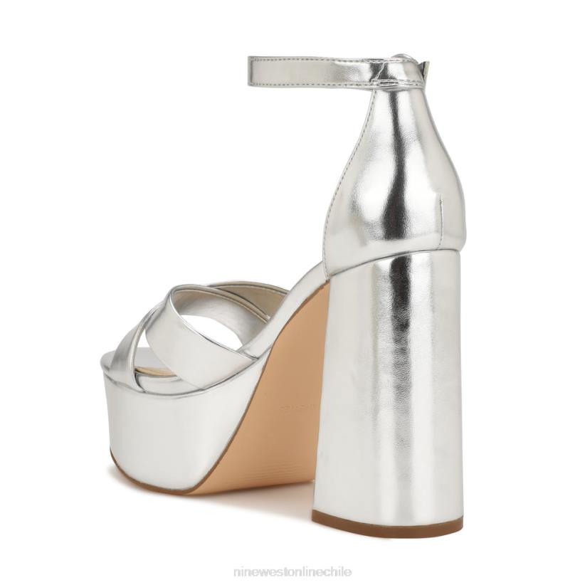 Nine West sandalias con plataforma willie 2Z2T306 plata metalizada Nine West sandals