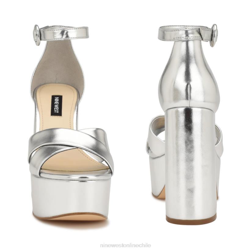 Nine West sandalias con plataforma willie 2Z2T306 plata metalizada Nine West sandals