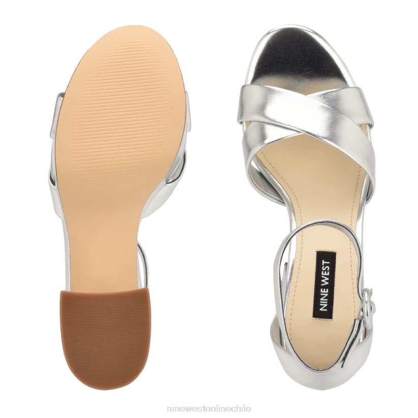 Nine West sandalias con plataforma willie 2Z2T306 plata metalizada Nine West sandals