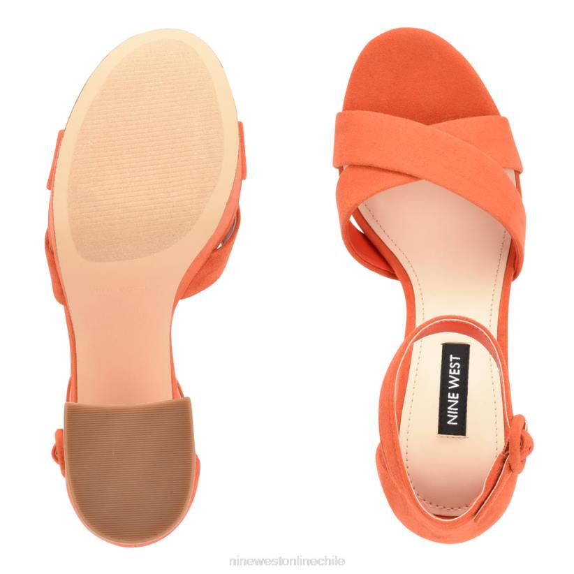 Nine West sandalias con plataforma willie 2Z2T307 gamuza naranja Nine West zapatillas chile