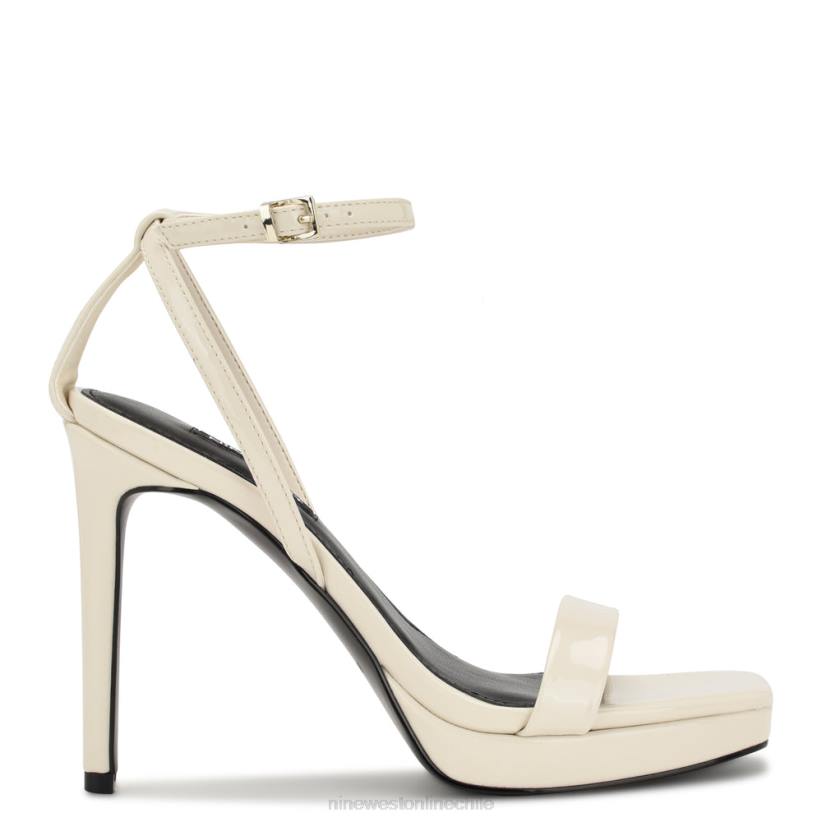 Nine West sandalias con plataforma zilo 2Z2T330 charol crema chic Nine West sandals
