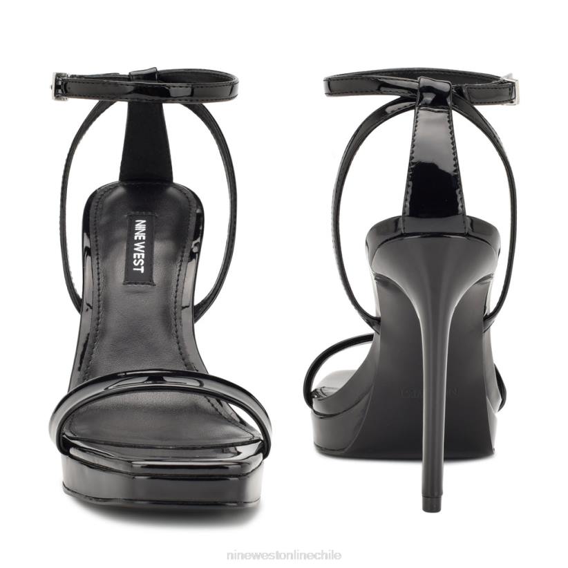 Nine West sandalias con plataforma zilo 2Z2T331 charol negro Nine West zapatillas chile