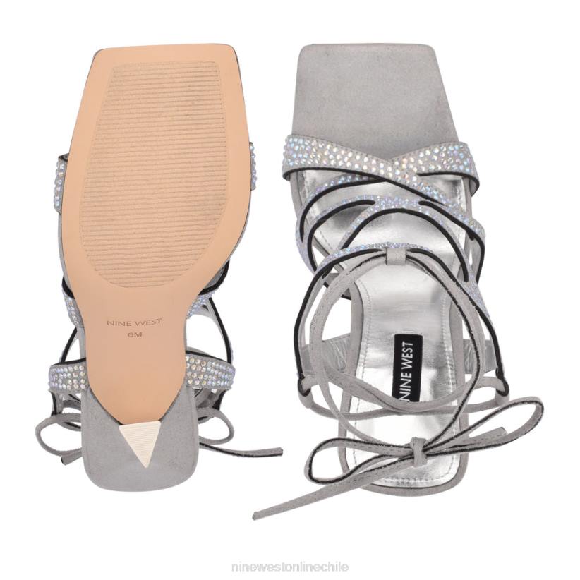 Nine West sandalias con tacón cruzado al tobillo Alanah 2Z2T487 blanco Nine West zapatillas chile