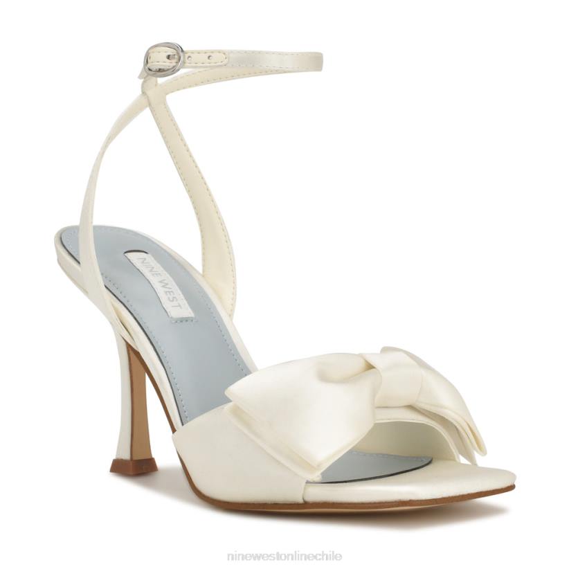 Nine West sandalias con tacón cruzado yaway 2Z2T270 satén marfil Nine West sandals