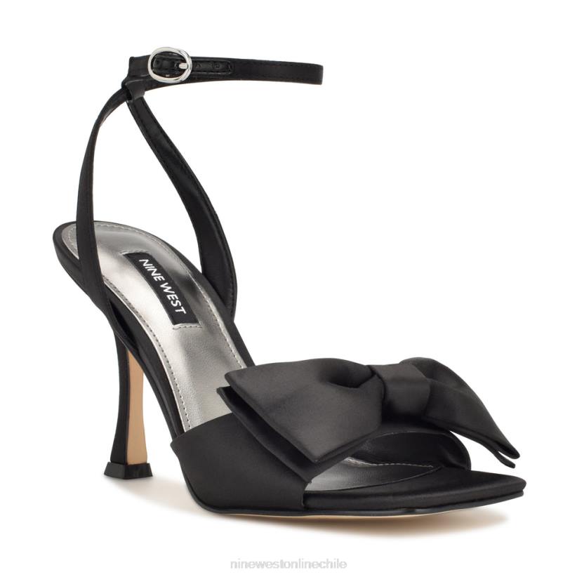 Nine West sandalias con tacón cruzado yaway 2Z2T271 satén negro Nine West zapatillas chile