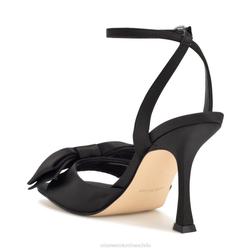 Nine West sandalias con tacón cruzado yaway 2Z2T271 satén negro Nine West zapatillas chile