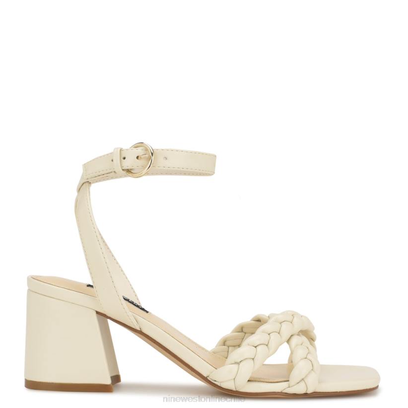 Nine West sandalias con tacón cuadrado Gracann 2Z2T326 crema elegante Nine West chile carteras