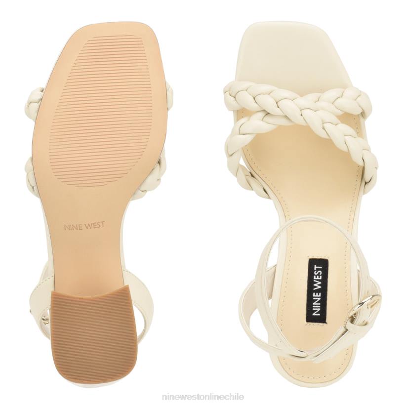 Nine West sandalias con tacón cuadrado Gracann 2Z2T326 crema elegante Nine West chile carteras