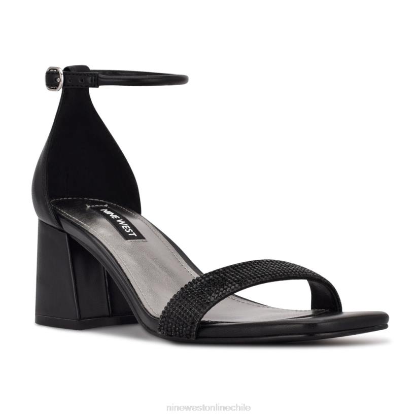 Nine West sandalias con tacón cuadrado y tira en el tobillo Gretal 2Z2T495 diamante negro Nine West chile outlet