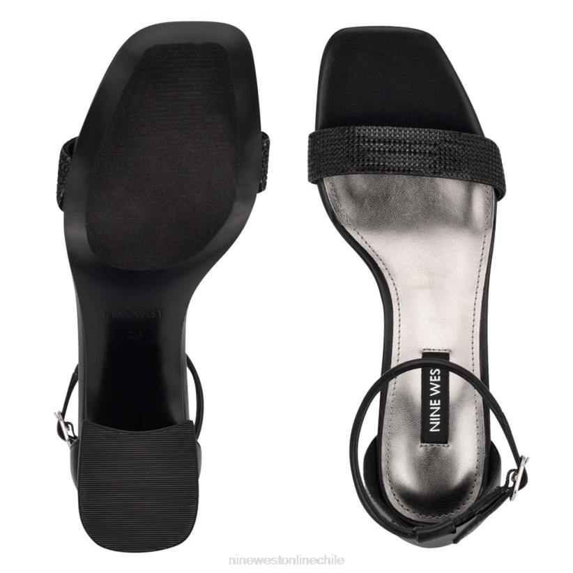 Nine West sandalias con tacón cuadrado y tira en el tobillo Gretal 2Z2T495 diamante negro Nine West chile outlet