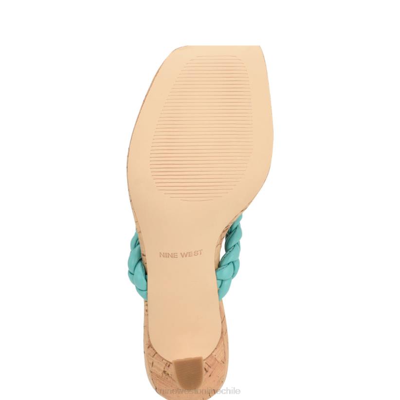 Nine West sandalias con tacón de ángel 2Z2T1083 azul agua Nine West chile outlet
