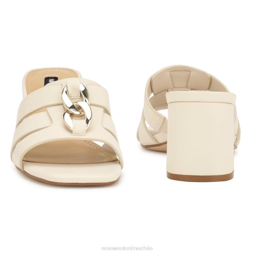 Nine West sandalias con tacón estilo gipper 2Z2T249 crema elegante Nine West chile outlet