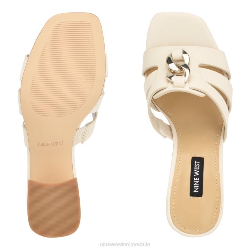 Nine West sandalias con tacón estilo gipper 2Z2T249 crema elegante Nine West chile outlet