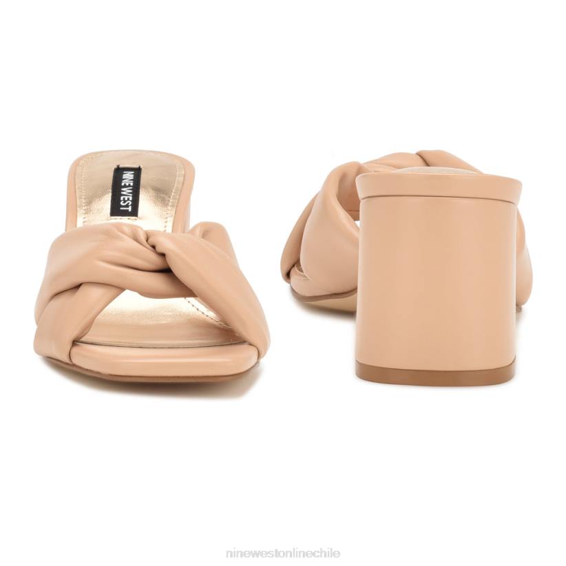 Nine West sandalias con tacón fruncido 2Z2T327 rubor cálido Nine West chile outlet