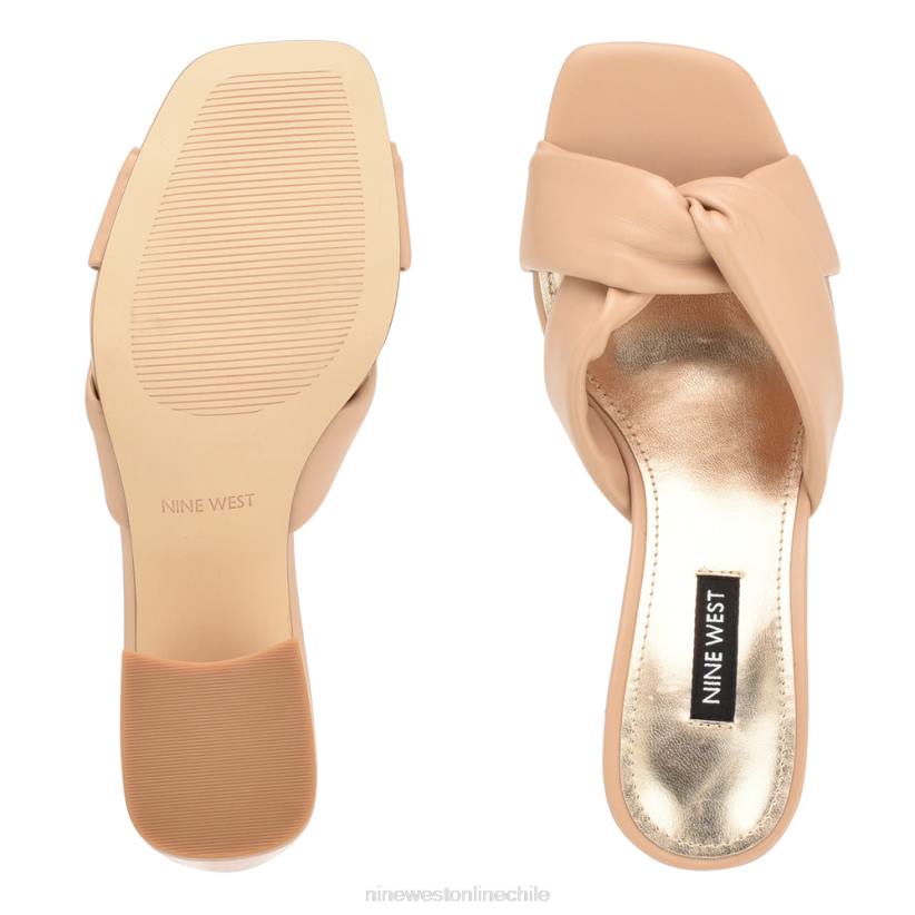 Nine West sandalias con tacón fruncido 2Z2T327 rubor cálido Nine West chile outlet
