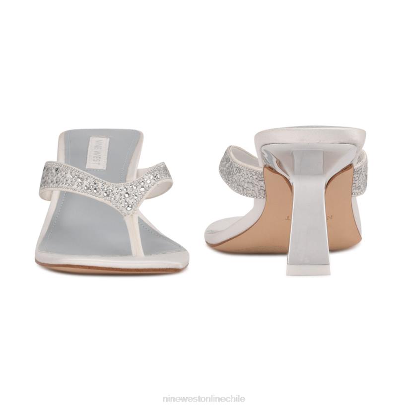 Nine West sandalias con tacón nesh 2Z2T463 satén blanco Nine West zapatillas chile