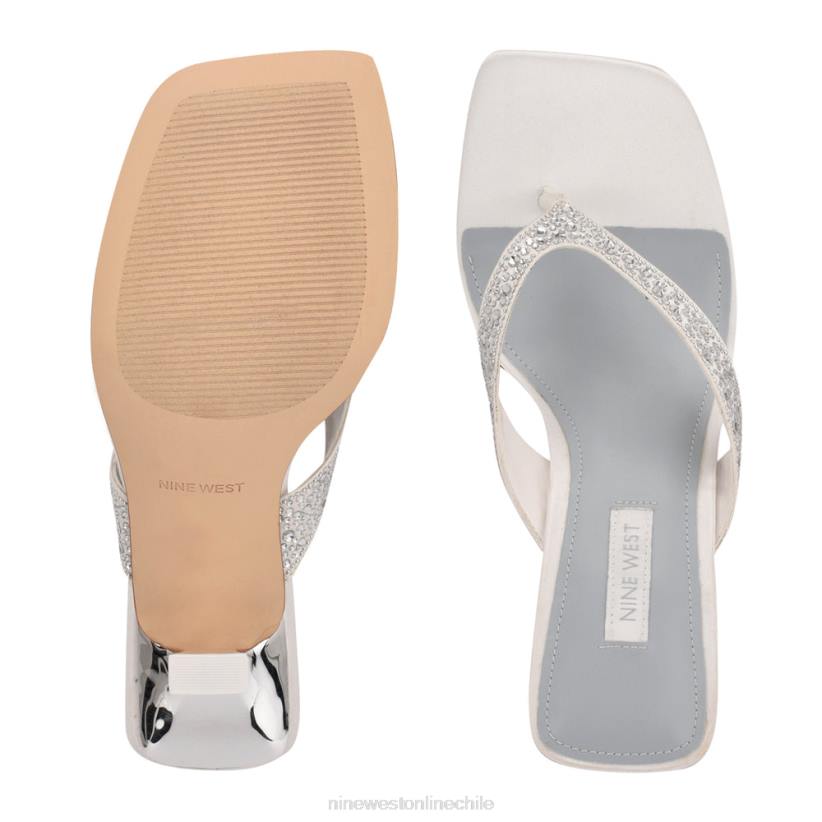 Nine West sandalias con tacón nesh 2Z2T463 satén blanco Nine West zapatillas chile