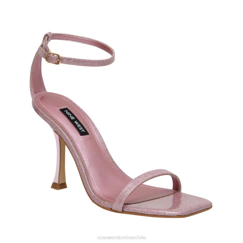 Nine West sandalias con tira en el tobillo 2Z2T412 brillo rosa Nine West cartera negra