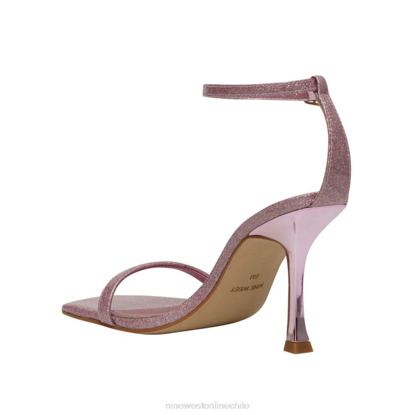 Nine West sandalias con tira en el tobillo 2Z2T412 brillo rosa Nine West cartera negra