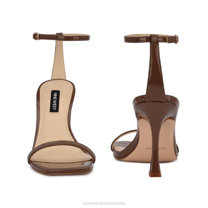 Nine West sandalias con tira en el tobillo 2Z2T414 nueva patente de arce Nine West sandals