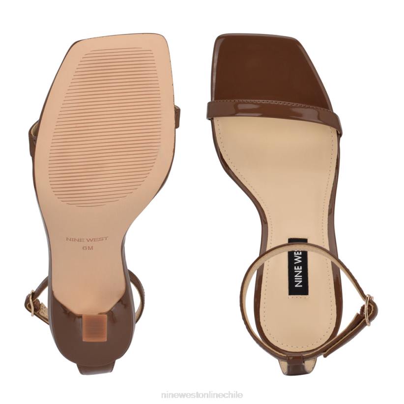 Nine West sandalias con tira en el tobillo 2Z2T414 nueva patente de arce Nine West sandals