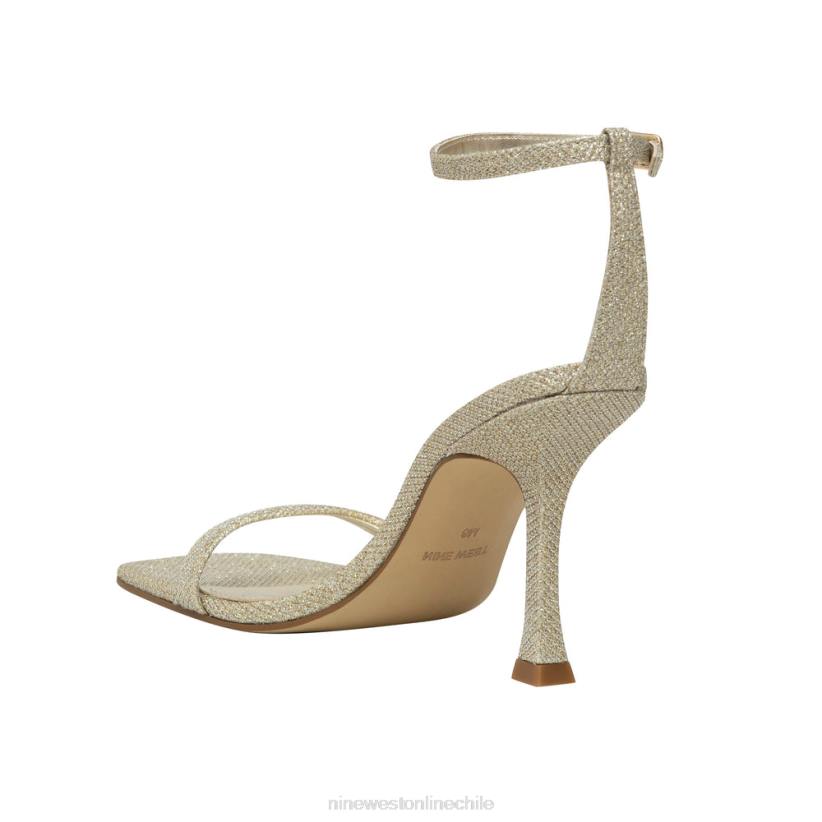 Nine West sandalias con tira en el tobillo 2Z2T416 brillo dorado Nine West chile carteras