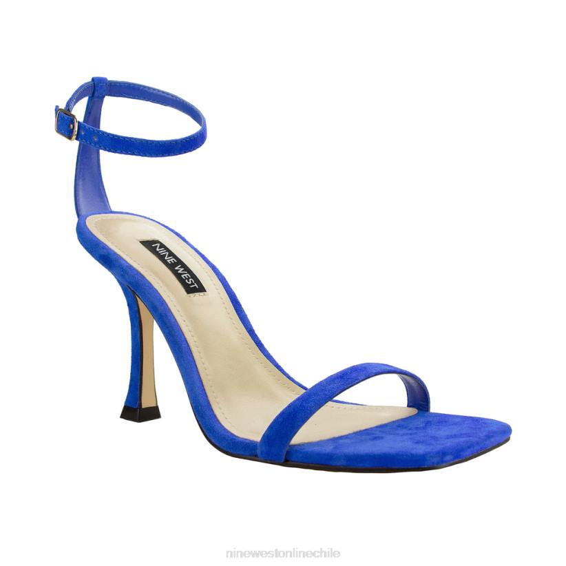 Nine West sandalias con tira en el tobillo 2Z2T437 gamuza azul medio Nine West shoes