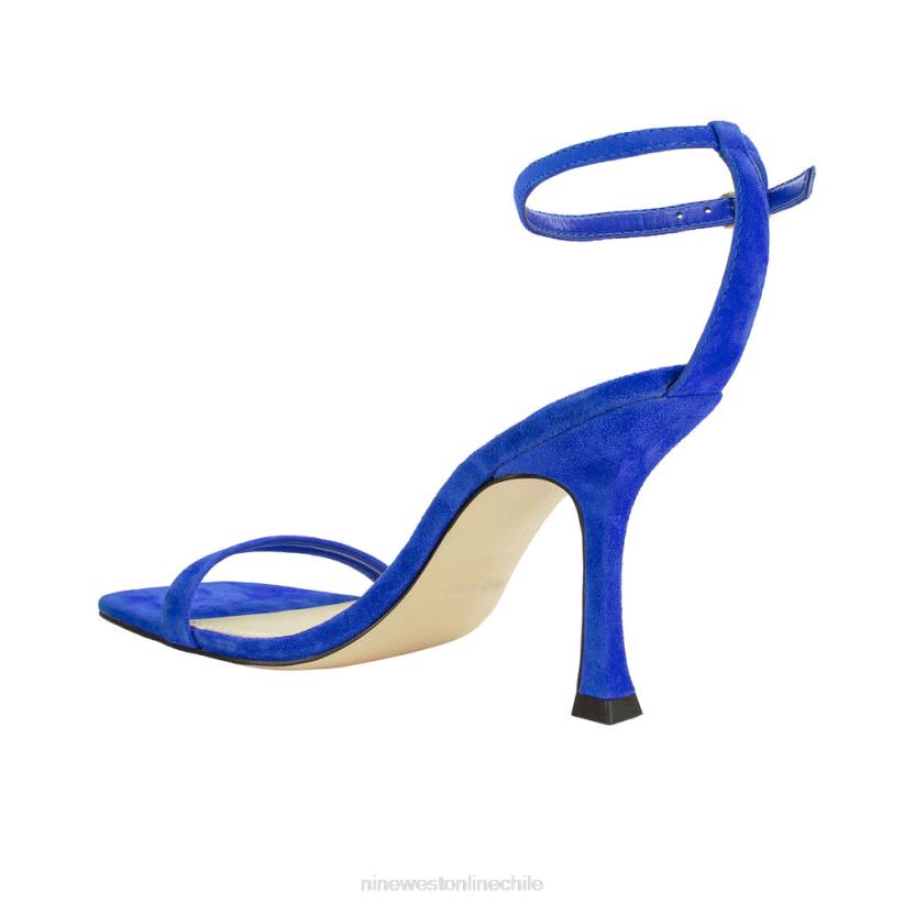 Nine West sandalias con tira en el tobillo 2Z2T437 gamuza azul medio Nine West shoes