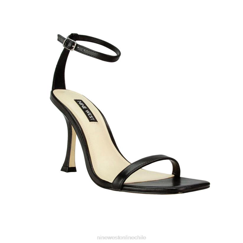 Nine West sandalias con tira en el tobillo 2Z2T438 becerro negro Nine West sandals