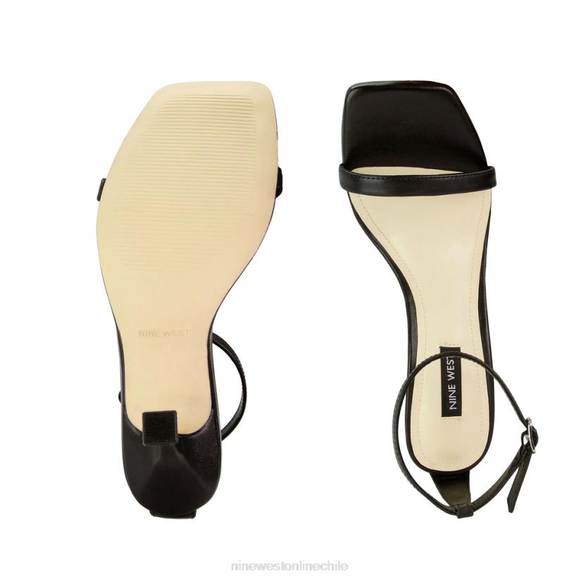 Nine West sandalias con tira en el tobillo 2Z2T438 becerro negro Nine West sandals